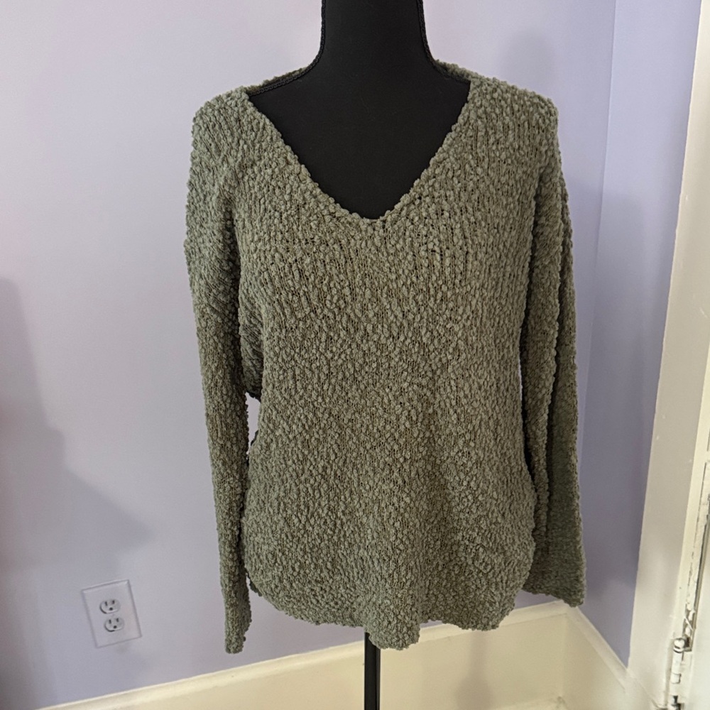 Adore V-Neck Sweater - Green